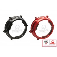 CNC Racing PRAMAC RACING LIMITED EDITION Clear Wet Clutch Cover With Carbon Inlay for the Ducati Panigale 1299/1199/959 Superleggera (and 899 too with modification) CNC Racing PRAMAC RACING LIMITED EDITION Clear Wet Clutch Cover With Carbon Inlay for the Ducati Panigale 1299/1199/959 Superleggera (and 899 too with modification)